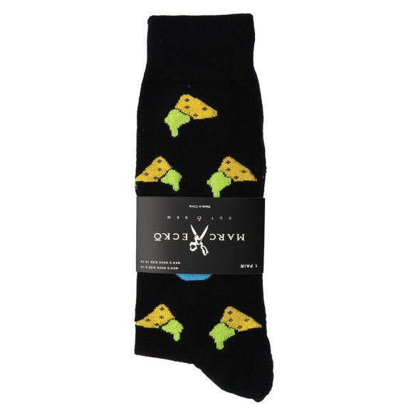 Marc Ecko Chips and Dip Black Novelty Dress Socks - Picture 5 of 5